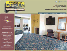 Tablet Screenshot of friendshipmotorinn.net